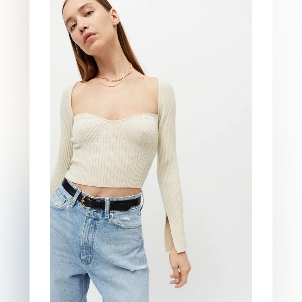 NWOT Urban Outfitters Juliet Portrait Neck Sweater
